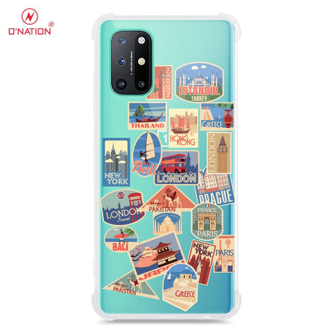 OnePlus 8T Cover - Personalised Boarding Pass Ticket Series - Clear Phone Case - Shockpoof Soft Tpu Clear Case ( Fast Delivery )