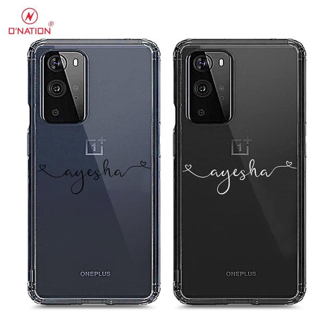 OnePlus 9 Pro Cover - Personalised Name Series - 8 Designs - Clear Phone Case - Soft Silicon Borders