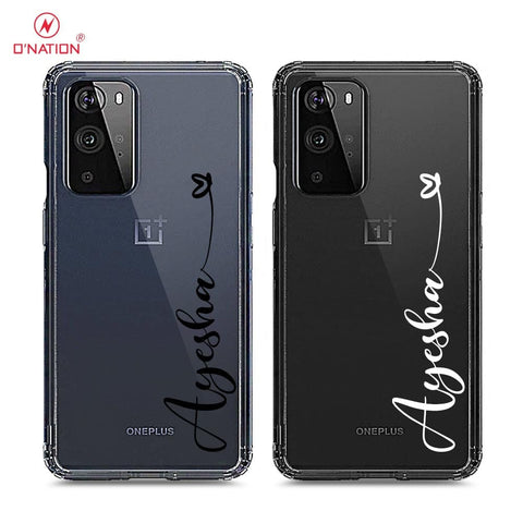 OnePlus 9 Pro Cover - Personalised Name Series - 8 Designs - Clear Phone Case - Soft Silicon Borders