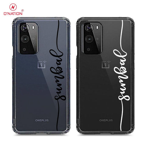 OnePlus 9 Pro Cover - Personalised Name Series - 8 Designs - Clear Phone Case - Soft Silicon Borders