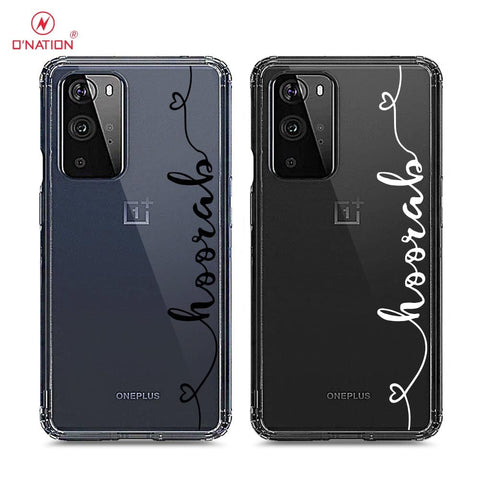 OnePlus 9 Pro Cover - Personalised Name Series - 8 Designs - Clear Phone Case - Soft Silicon Borders
