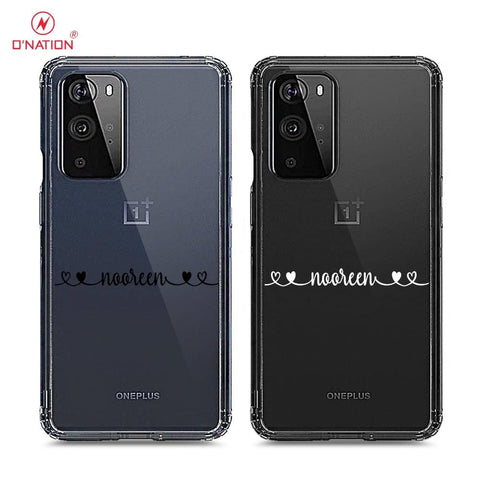 OnePlus 9 Pro Cover - Personalised Name Series - 8 Designs - Clear Phone Case - Soft Silicon Borders