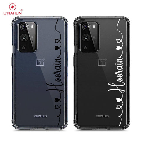 OnePlus 9 Pro Cover - Personalised Name Series - 8 Designs - Clear Phone Case - Soft Silicon Borders