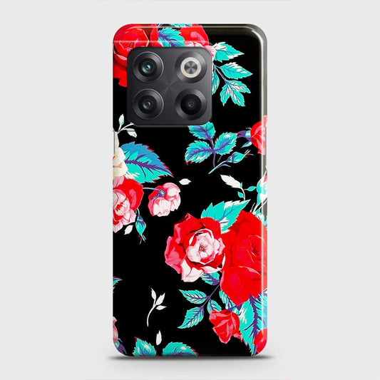 OnePlus Ace Pro Cover - Luxury Vintage Red Flowers Printed Hard Case with Life Time Colors Guarantee