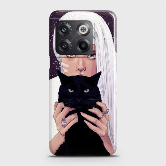 OnePlus Ace Pro Cover - Trendy Wild Black Cat Printed Hard Case with Life Time Colors Guarantee