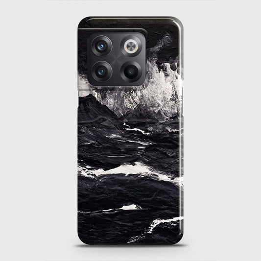 OnePlus Ace Pro Cover - Black Ocean Marble Trendy Printed Hard Case with Life Time Colors Guarantee
