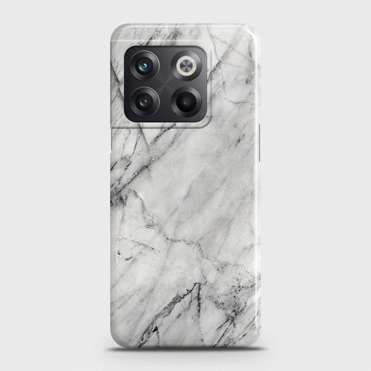 OnePlus Ace Pro Cover - Trendy White Marble Printed Hard Case with Life Time Colors Guarantee