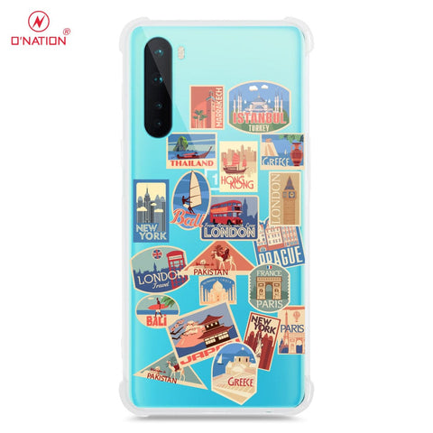 OnePlus Nord Cover - Personalised Boarding Pass Ticket Series - 5 Designs - Clear Phone Case - Soft Silicon Borders