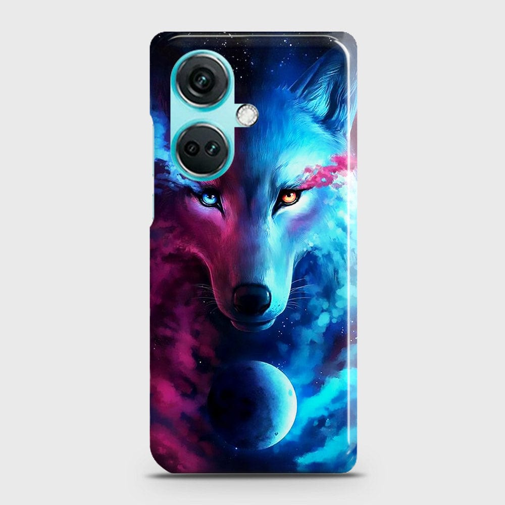 OnePlus Nord CE3 Cover - Infinity Wolf Trendy Printed Hard Case with Life Time Colors Guarantee