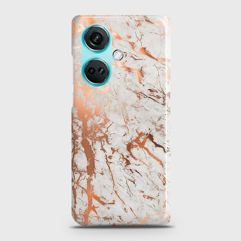 OnePlus Nord CE3 Cover - In Chic Rose Gold Chrome Style Printed Hard Case with Life Time Colors Guarantee