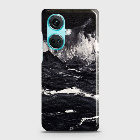 OnePlus Nord CE3 Cover - Black Ocean Marble Trendy Printed Hard Case with Life Time Colors Guarantee