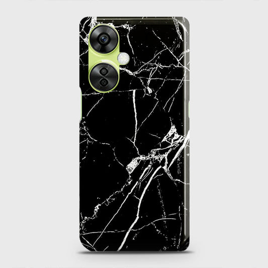 OnePlus Nord CE 3 Lite Cover - Black Modern Classic Marble Printed Hard Case with Life Time Colors Guarantee