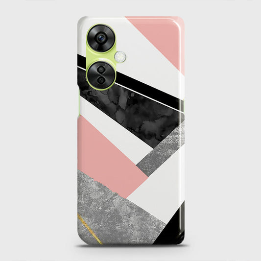 OnePlus Nord CE 3 Lite Cover - Geometric Luxe Marble Trendy Printed Hard Case with Life Time Colors Guarantee