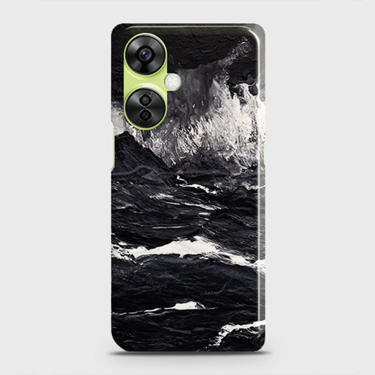 OnePlus Nord CE 3 Lite Cover - Black Ocean Marble Trendy Printed Hard Case with Life Time Colors Guarantee