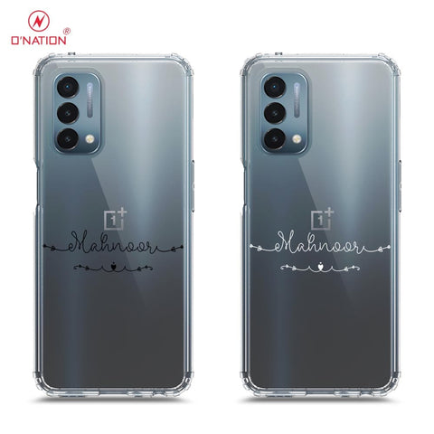 OnePlus Nord N200 5G Cover - Personalised Name Series - 8 Designs - Clear Phone Case - Soft Silicon Borders