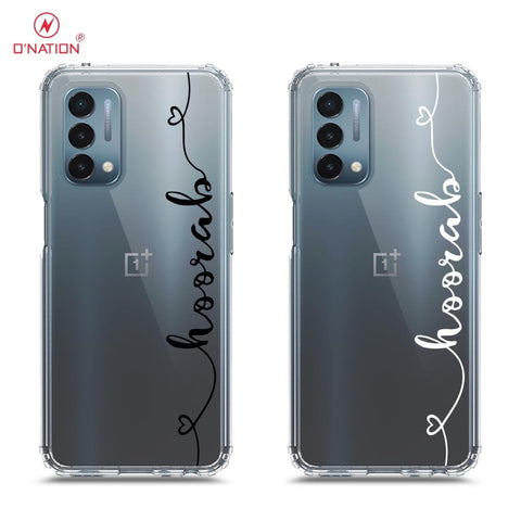 OnePlus Nord N200 5G Cover - Personalised Name Series - 8 Designs - Clear Phone Case - Soft Silicon Borders