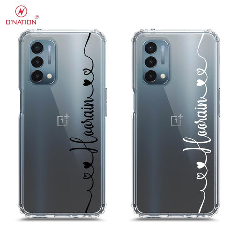 OnePlus Nord N200 5G Cover - Personalised Name Series - 8 Designs - Clear Phone Case - Soft Silicon Borders