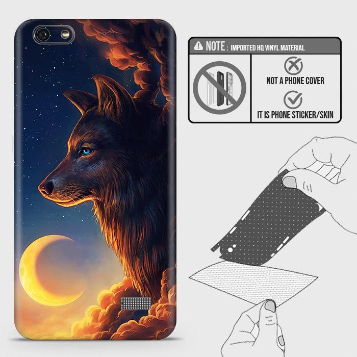 Huawei Honor 4C Back Skin - Design 5 - Mighty Wolf Skin Wrap Back Sticker