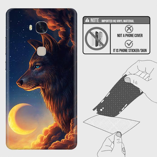 Huawei Honor 5X Back Skin - Design 5 - Mighty Wolf Skin Wrap Back Sticker