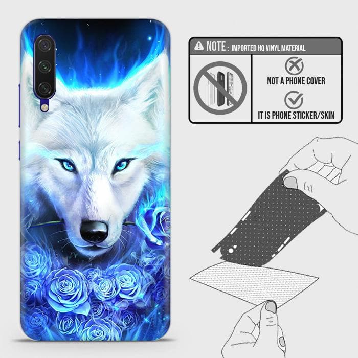 Xiaomi Mi CC9 Back Skin - Design 2 - Vintage Galaxy Wolf Skin Wrap Back Sticker