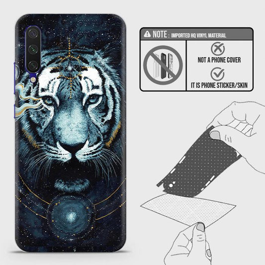 Xiaomi Mi 9 Lite Back Skin - Design 4 - Vintage Galaxy Tiger Skin Wrap Back Sticker