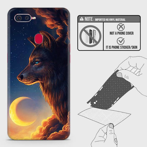 Realme 2 Pro Back Skin - Design 5 - Mighty Wolf Skin Wrap Back Sticker