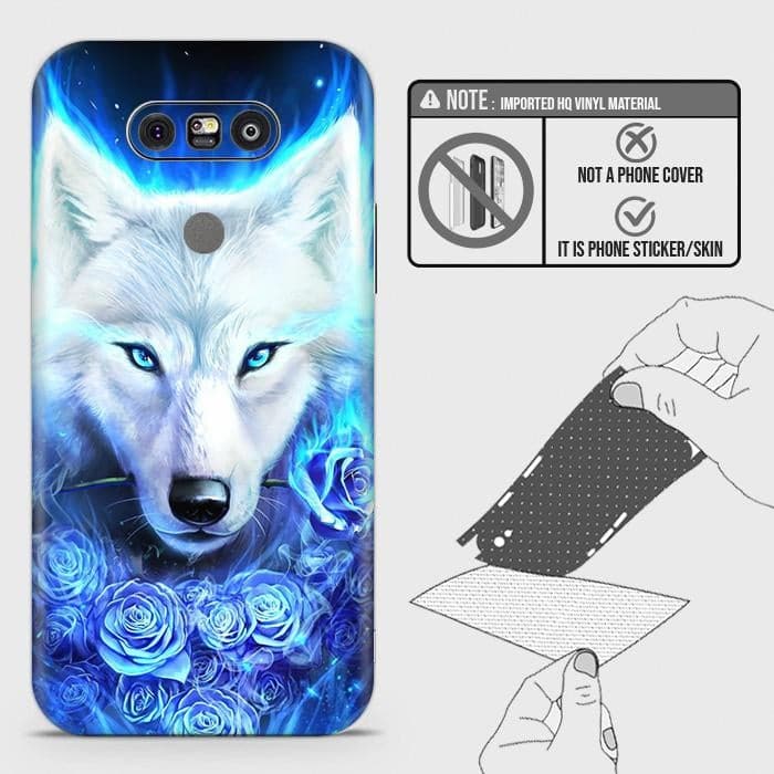 LG G5 Back Skin - Design 2 - Vintage Galaxy Wolf Skin Wrap Back Sticker