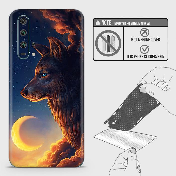 Honor 20 Pro Back Skin - Design 5 - Mighty Wolf Skin Wrap Back Sticker