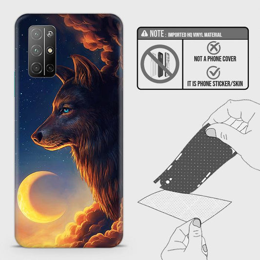 Honor 30S Back Skin - Design 5 - Mighty Wolf Skin Wrap Back Sticker