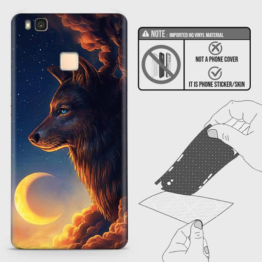 Huawei P9 Lite Back Skin - Design 5 - Mighty Wolf Skin Wrap Back Sticker