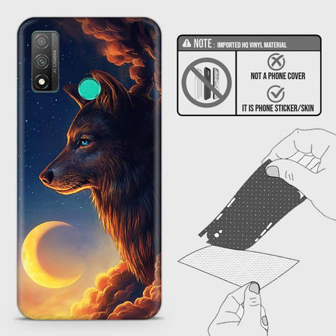 Huawei P smart 2020 Back Skin - Design 5 - Mighty Wolf Skin Wrap Back Sticker