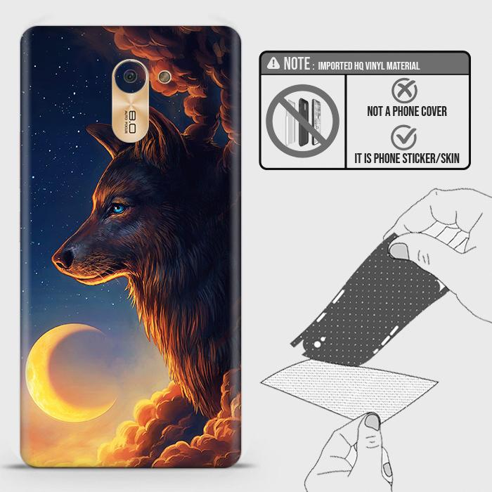 Infinix Hot 4 / X557 Back Skin - Design 5 - Mighty Wolf Skin Wrap Back Sticker