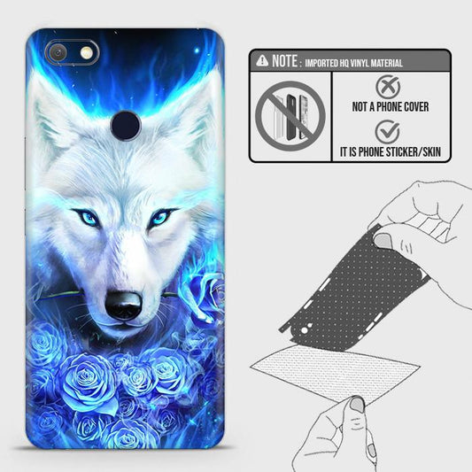 Infinix Note 5 Back Skin - Design 2 - Vintage Galaxy Wolf Skin Wrap Back Sticker