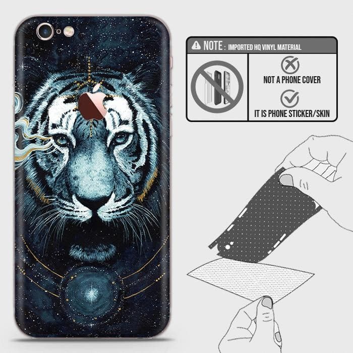 iPhone 6s Plus / 6 Plus Back Skin - Design 4 - Vintage Galaxy Tiger Skin Wrap Back Sticker