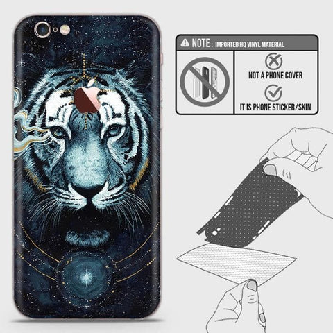 iPhone 6s Plus / 6 Plus Back Skin - Design 4 - Vintage Galaxy Tiger Skin Wrap Back Sticker