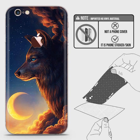 iPhone 6s Plus / 6 Plus Back Skin - Design 5 - Mighty Wolf Skin Wrap Back Sticker
