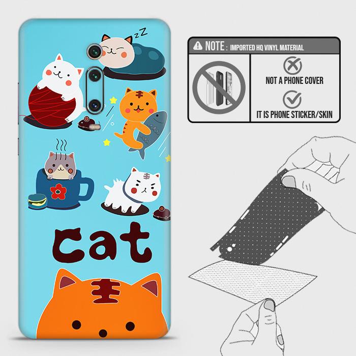 Xiaomi Redmi K20 Back Skin - Design 3 - Cute Lazy Cate Skin Wrap Back Sticker