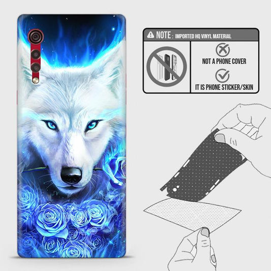 LG Velvet Back Skin - Design 2 - Vintage Galaxy Wolf Skin Wrap Back Sticker