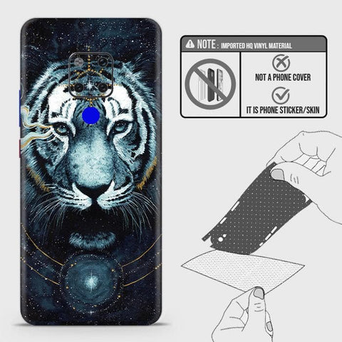 Huawei Mate 20X Skin - Design 4 - Vintage Galaxy Tiger Skin Wrap Back Sticker