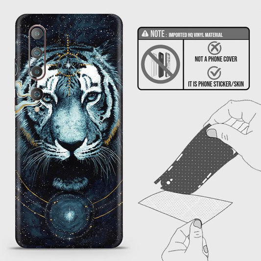 Xiaomi Mi 10 Back Skin - Design 4 - Vintage Galaxy Tiger Skin Wrap Back Sticker