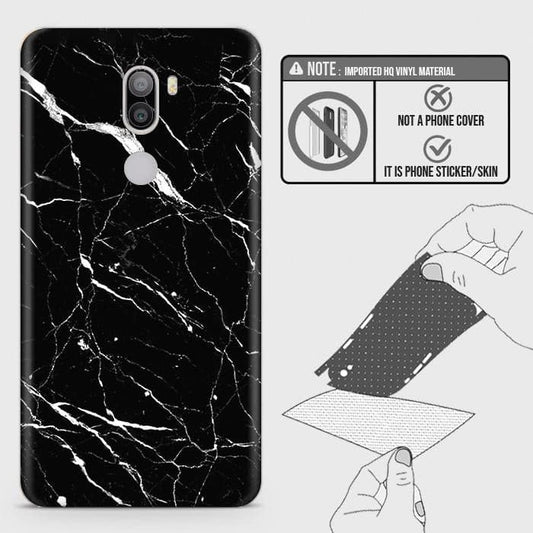 Xiaomi Mi 5s Plus Back Skin - Design 6 - Trendy Black Marble Skin Wrap Back Sticker