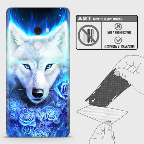 Xiaomi Mi Mix 2 Back Skin - Design 2 - Vintage Galaxy Wolf Skin Wrap Back Sticker