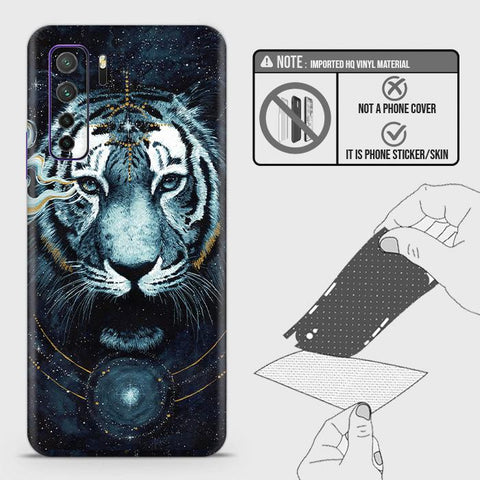 Huawei Nova 7 SE Back Skin - Design 4 - Vintage Galaxy Tiger Skin Wrap Back Sticker