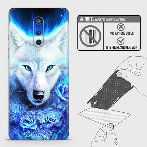 OnePlus 8 4G Back Skin - Design 2 - Vintage Galaxy Wolf Skin Wrap Back Sticker