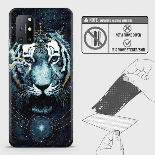 OnePlus 8T Back Skin - Design 4 - Vintage Galaxy Tiger Skin Wrap Back Sticker