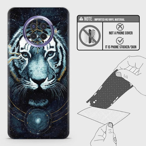 Oppo Ace2 Back Skin - Design 4 - Vintage Galaxy Tiger Skin Wrap Back Sticker