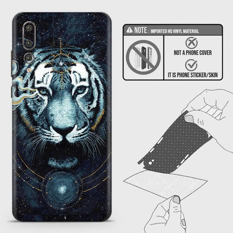 Huawei P20 Pro Back Skin - Design 4 - Vintage Galaxy Tiger Skin Wrap Back Sticker