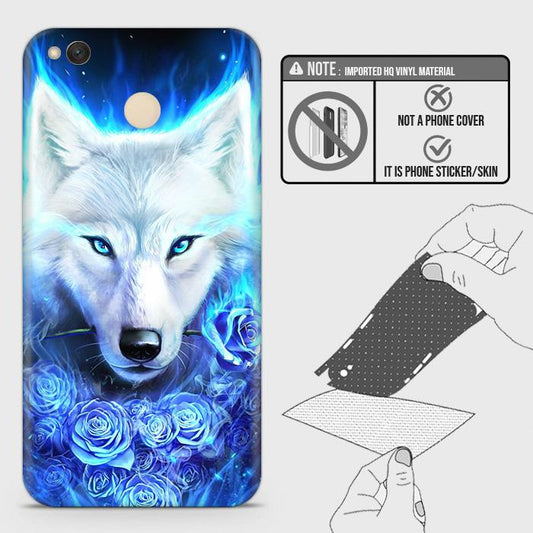 Xiaomi Redmi 4 / 4X Back Skin - Design 2 - Vintage Galaxy Wolf Skin Wrap Back Sticker