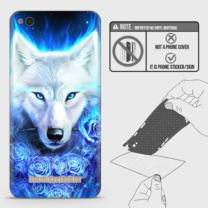 Xiaomi Redmi 4A Back Skin - Design 2 - Vintage Galaxy Wolf Skin Wrap Back Sticker