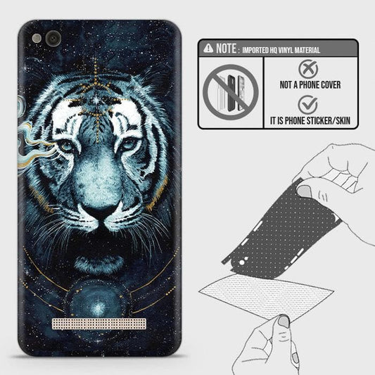 Xiaomi Redmi 4A Back Skin - Design 4 - Vintage Galaxy Tiger Skin Wrap Back Sticker